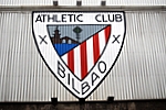 Escudo del Athletic Club de Bilbao 
situado en la fachada del viejo San Mamés en Bilbao (Vizcaya)
